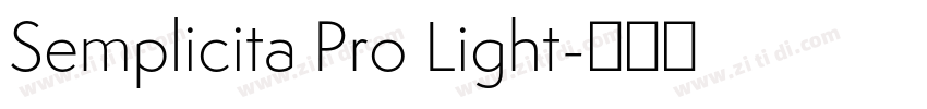 Semplicita Pro Light字体转换